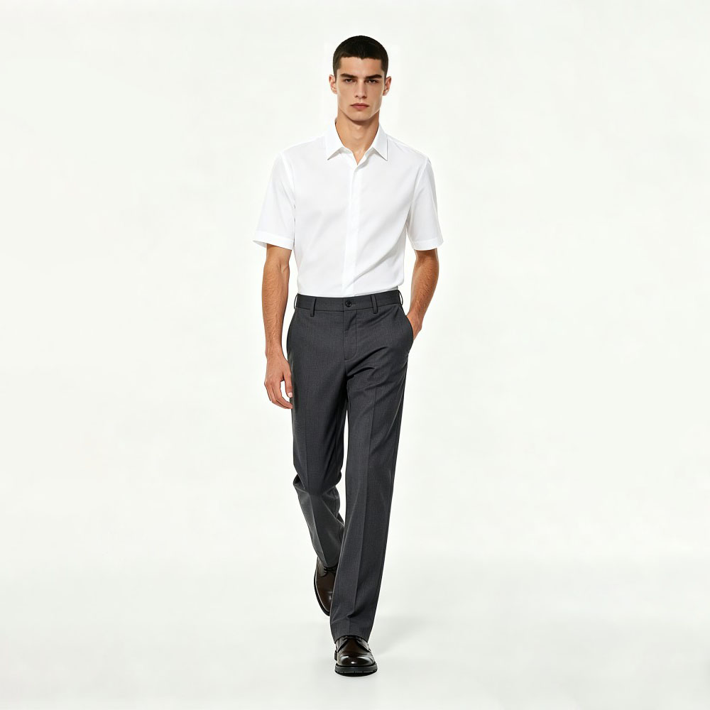 Pantalones informales de negocios el&aacute;sticos